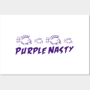 Purple Nasty Piranhas Posters and Art